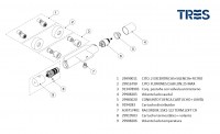 RECAMBIOS TERMOSTATICA BAÑERA MAX-CLASS TRES GRIFERIA